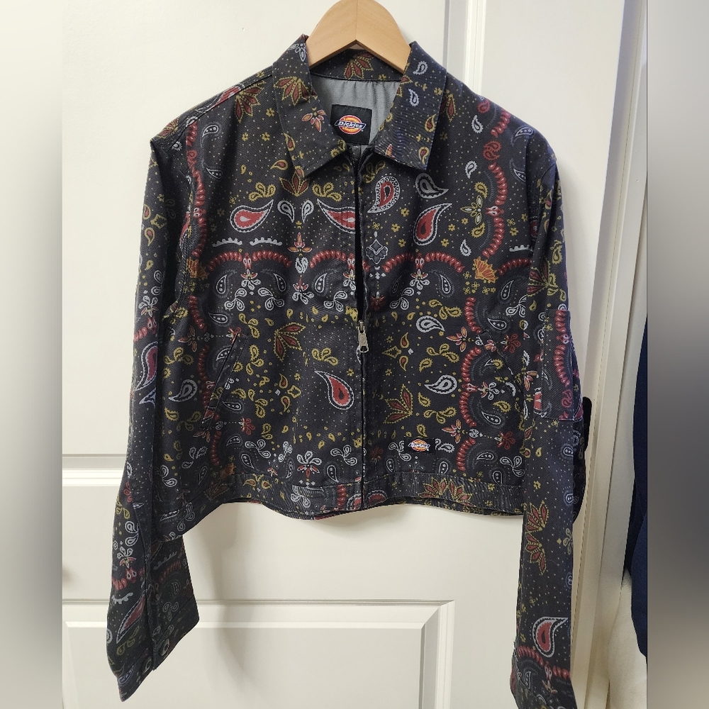 Dickies Pasley Print Cropped Work Jacket